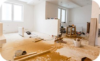 portrait of under construction area